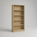 Livre en bois avec 5 compartiments ouverts, optique en chêne clair, 180 × 80 × 30 cm