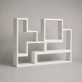 Étagère bibliothèque modulaire, lot de 6 modules en MDF blanc, 120 × 20 × 100 cm