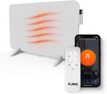 Radiateur électrique, 800 W, FlinQ, thermostat, blanc, IP44 salle de bain, Thermostat réglable
