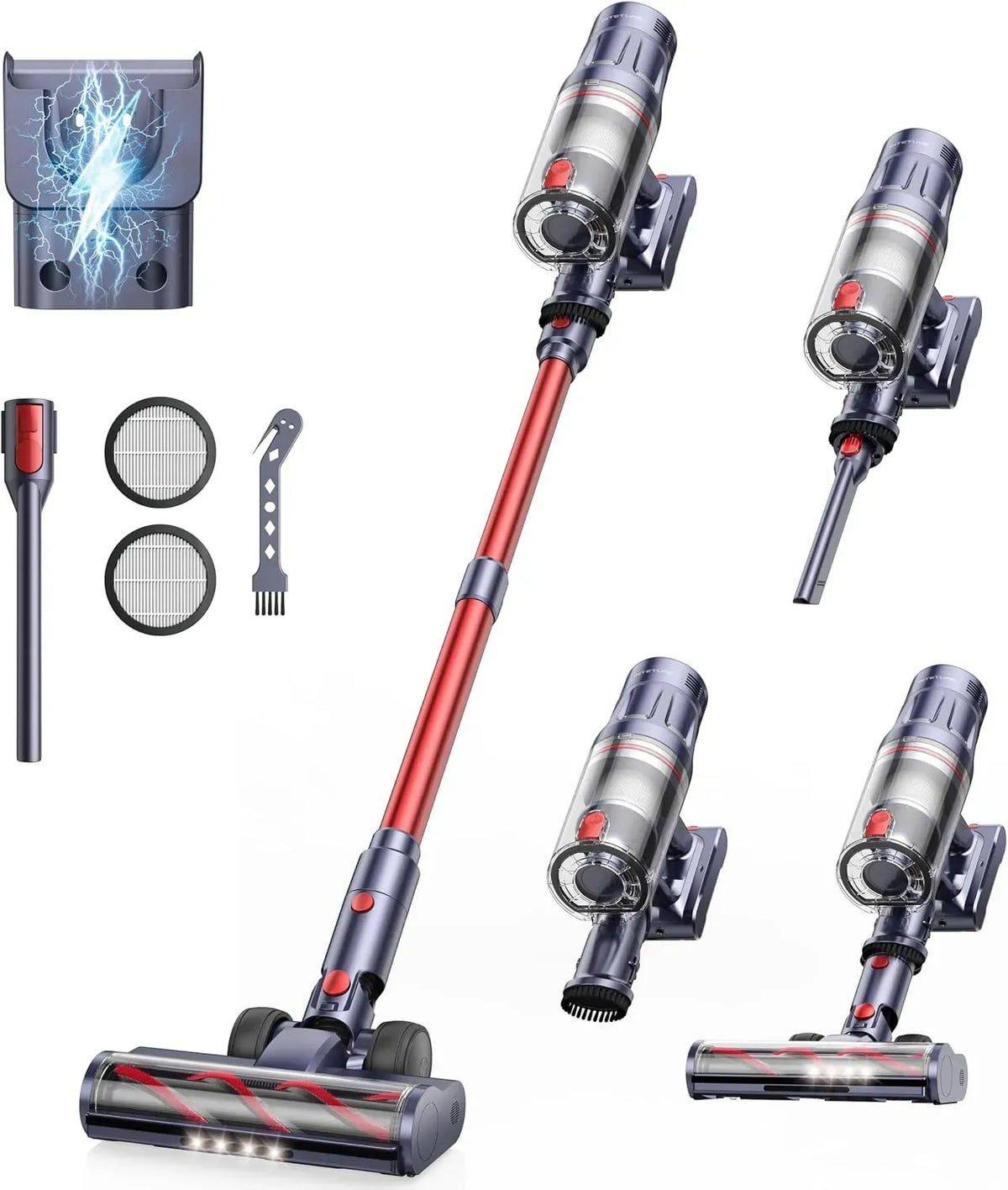 Aspirateur, 600 W, INTETURE W/50, tactile, 65 Min, écran Tactile
