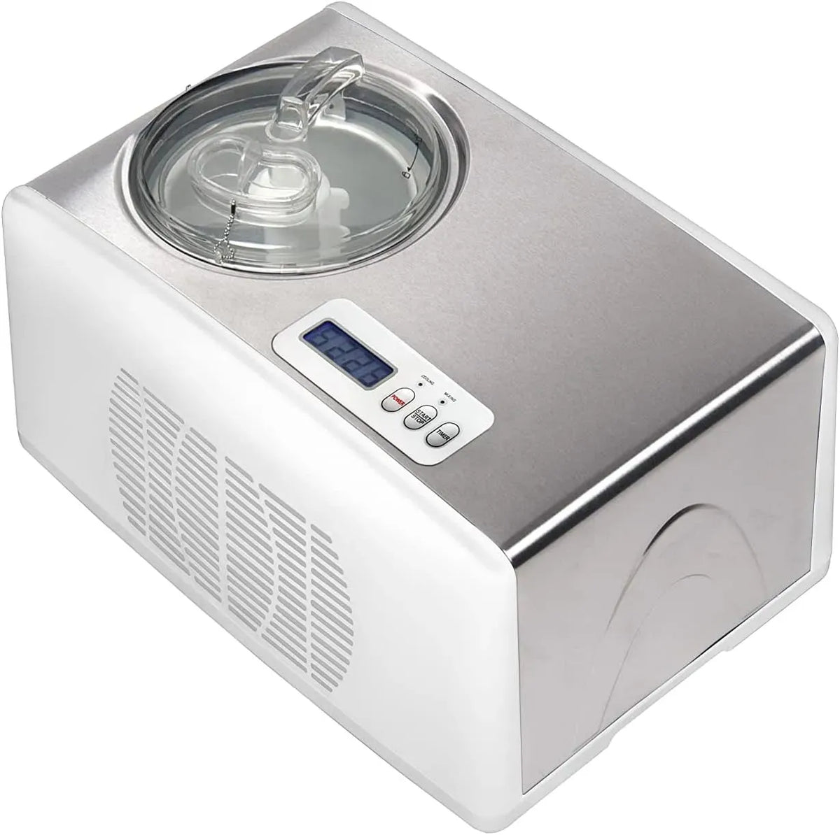 Machine à Glacée, machine à glace et sorbet, 1,5 L, 150 W, blanc