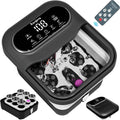 contrôle de la température et 24 balles de massage shiatsu motorisées, Ranjova Massage rotatif électrique pliable pour les pieds, bain de pieds avec