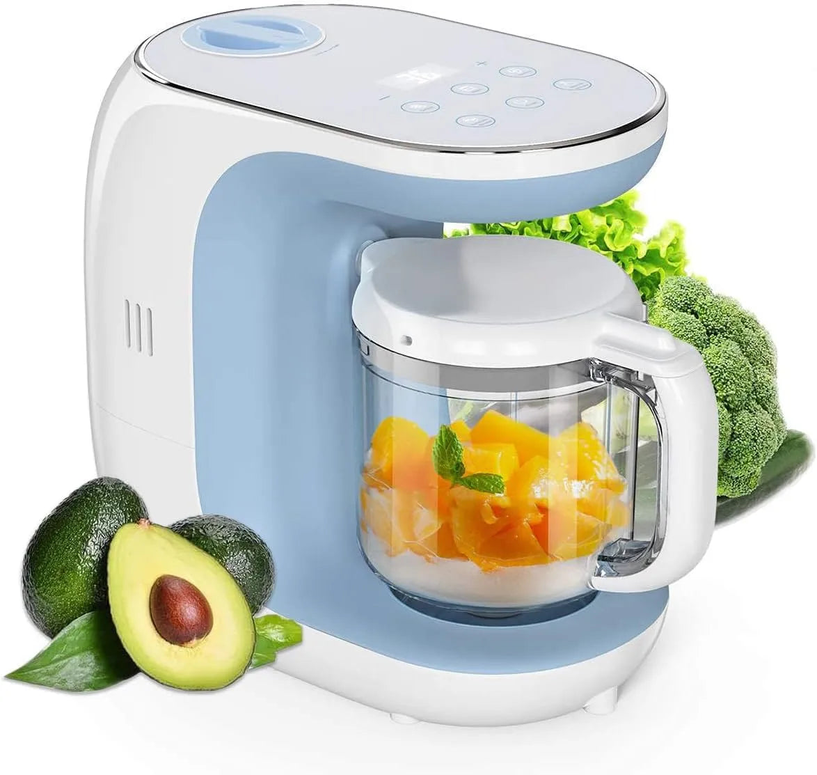 Blender, Robot 5-en-1, tactile, vapeur, écran LCD, Cuisine Multifonctions pour Bébé : Vapeur