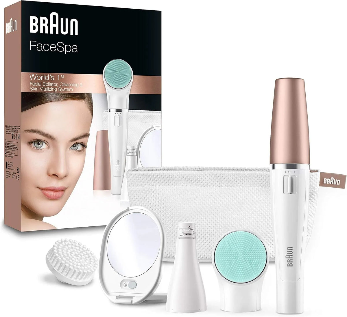 Braun appareil d'épilation électrique pour femme, Épilateur, Brosse, 853 V