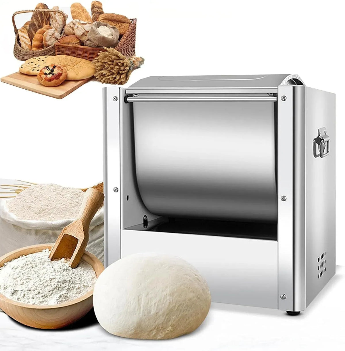 Machine à pétrir, 6 kg, professionnel, restaurant, acier inoxydable, pour Nouilles