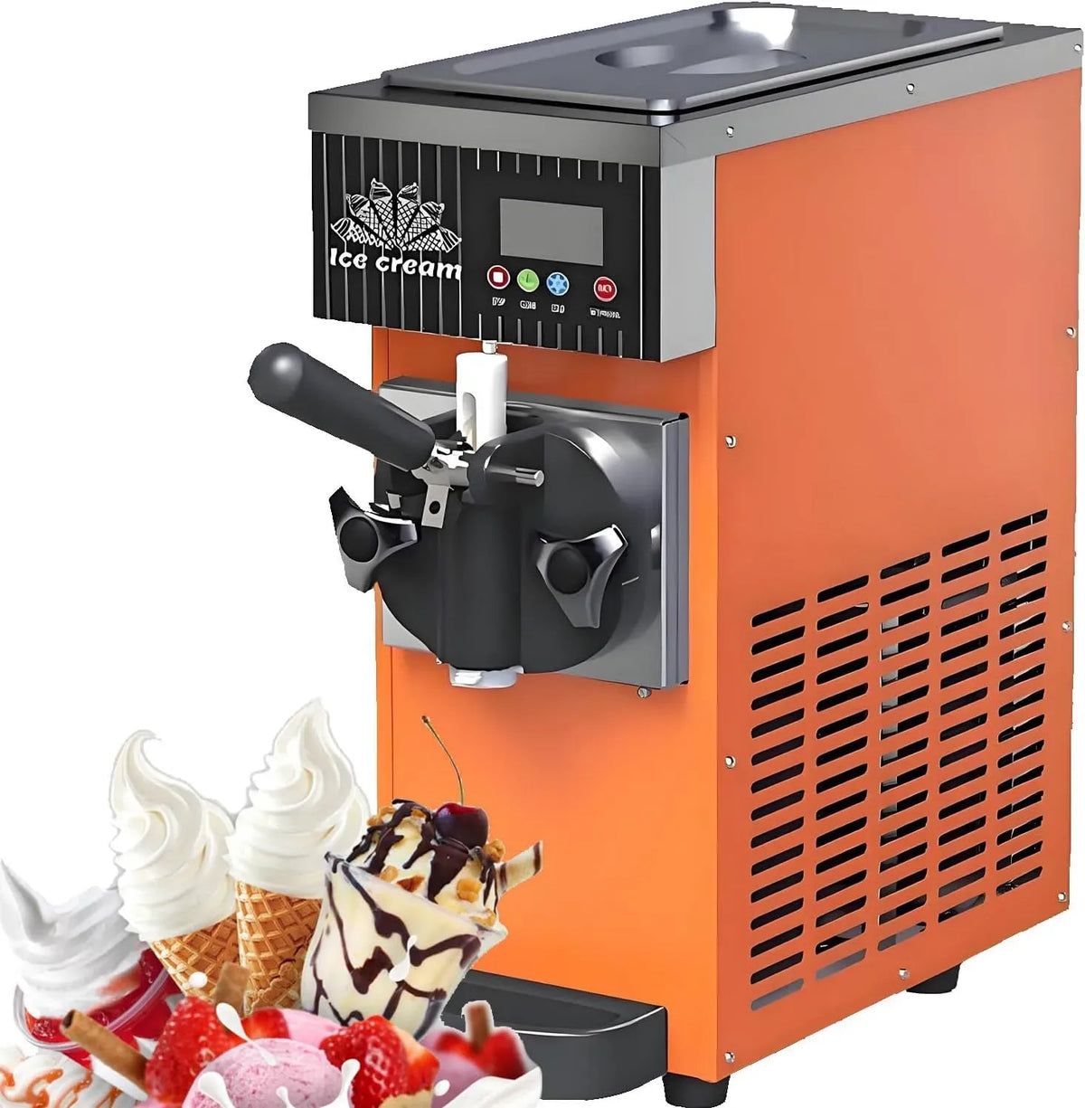 Machine à Glace, machine à glace et sorbet, 2,5 L, 450 W, 1 L, professionnel