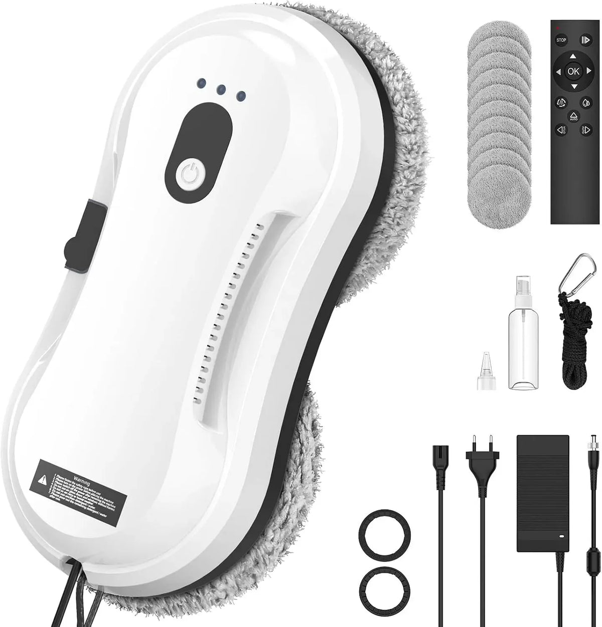 robot aspirateur laveur, Nettoyeur, IERAKOR, Nettoyeur Vitre Électrique avec Spray d'eau Automatique