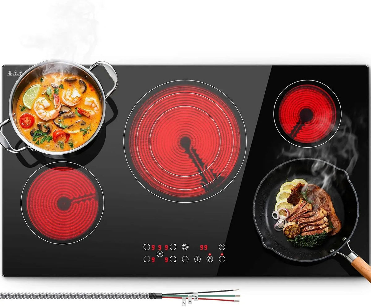 Table, 91,4 cm, 9000 W, 240 V, tactile, 9 niveaux, pour comptoir de cuisine 91, SNDOAS
