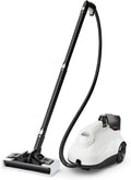 Nettoyeur vapeur, 1,8 L, 2000 W, COSTWAY, portable, grand réservoir, usage sur sols, cuisine, voiture, vitres et canapé, blanc