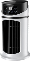 Climatiseur, portable, minuteur, silencieux, unité de climatisation silencieuse avec Ventilateur, Affichage numérique et minuterie de 6