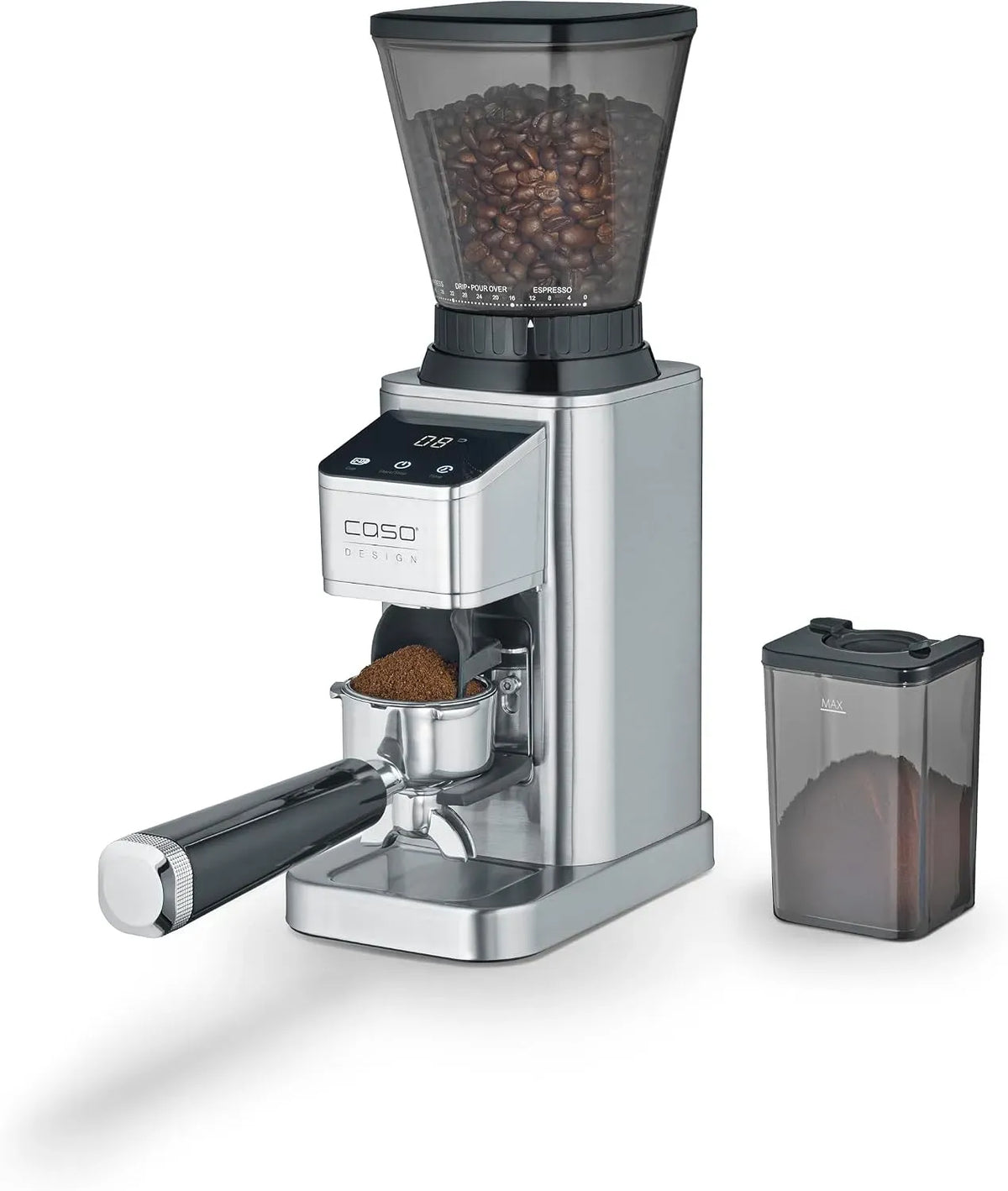 Caso porte-filtre, support, moulin, broyeur à grains de café, acier inoxydable, pour porte-filtre