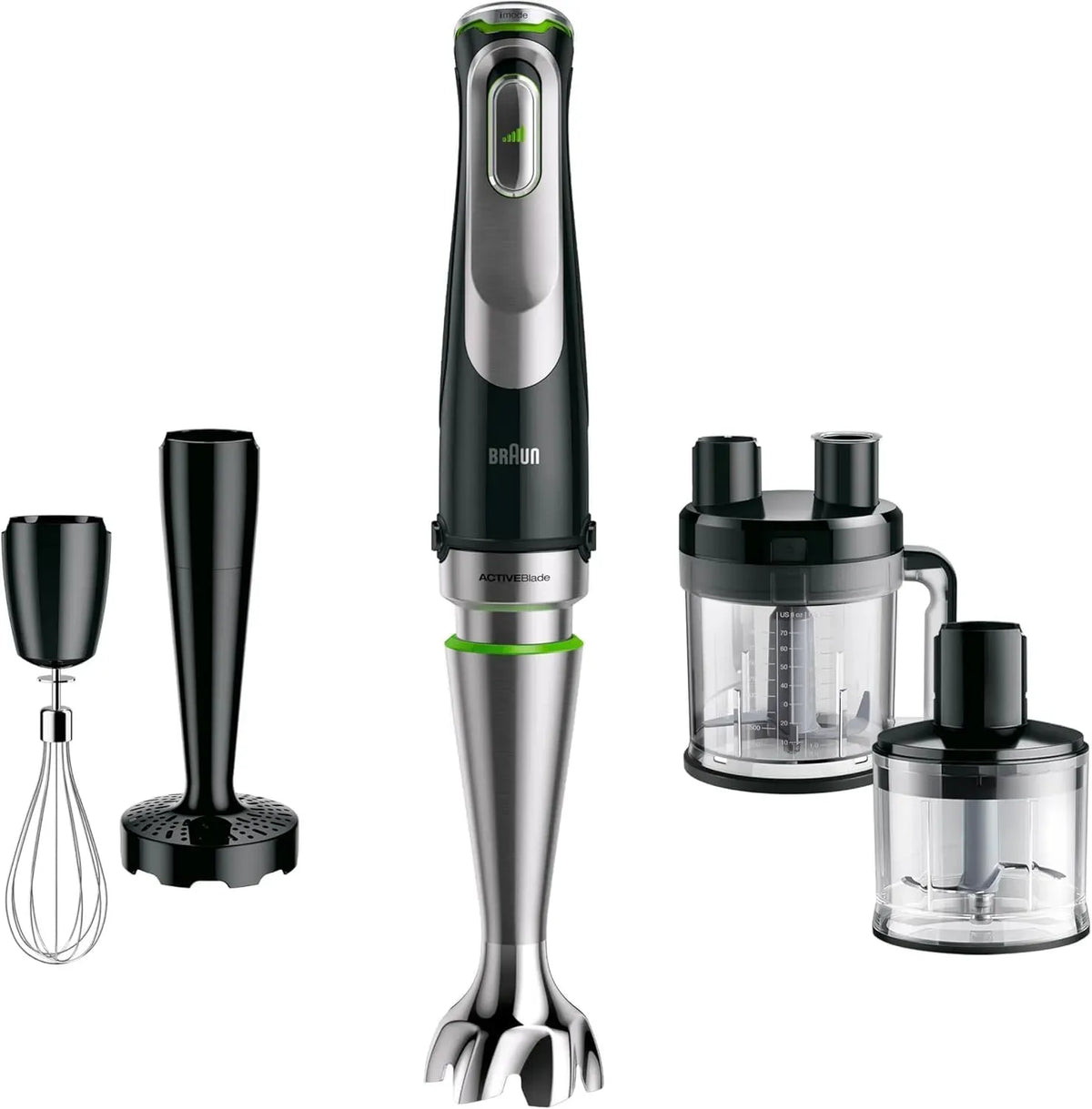 Braun MQ9187XLI Blender, 1,2 L, 1200 W, noir, Verre Doseur 600mL, MultiQuick 9