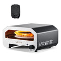 VEVOR Four électrique à pizza, 603 x 593 x 324 mm, portable, extérieur, camping, pierre pour pizza épaisse, 40 cm