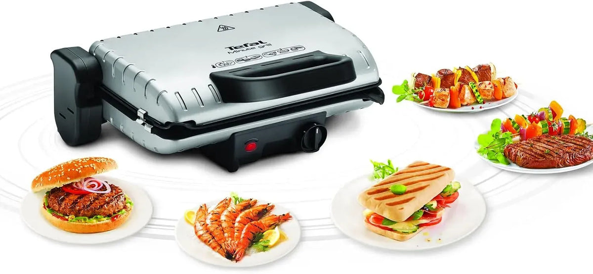 Tefal GC205816 barbecue, Grill, gril à panini et croque-monsieur, 1600 W, amovible