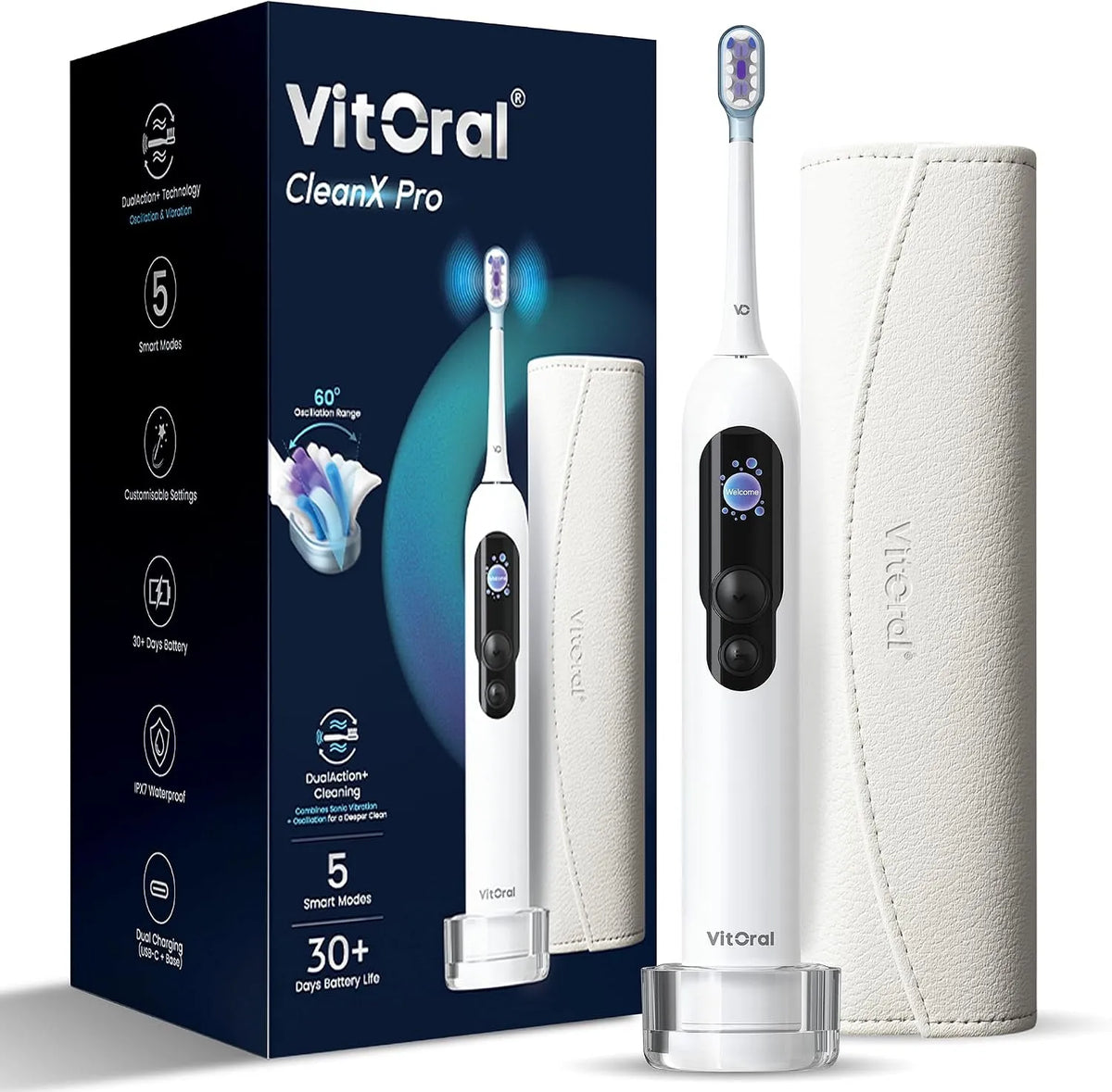 IPX7 batterie, Brosse, brosse à dents rechargeable, IP65, USB, 6 modes, pour les