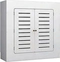 Radiateur électrique, 80 x 20 x 80 cm, IP65, appareil de chauffage, Cache-radiateur pour plinthe étanche avec 2 portes à persiennes