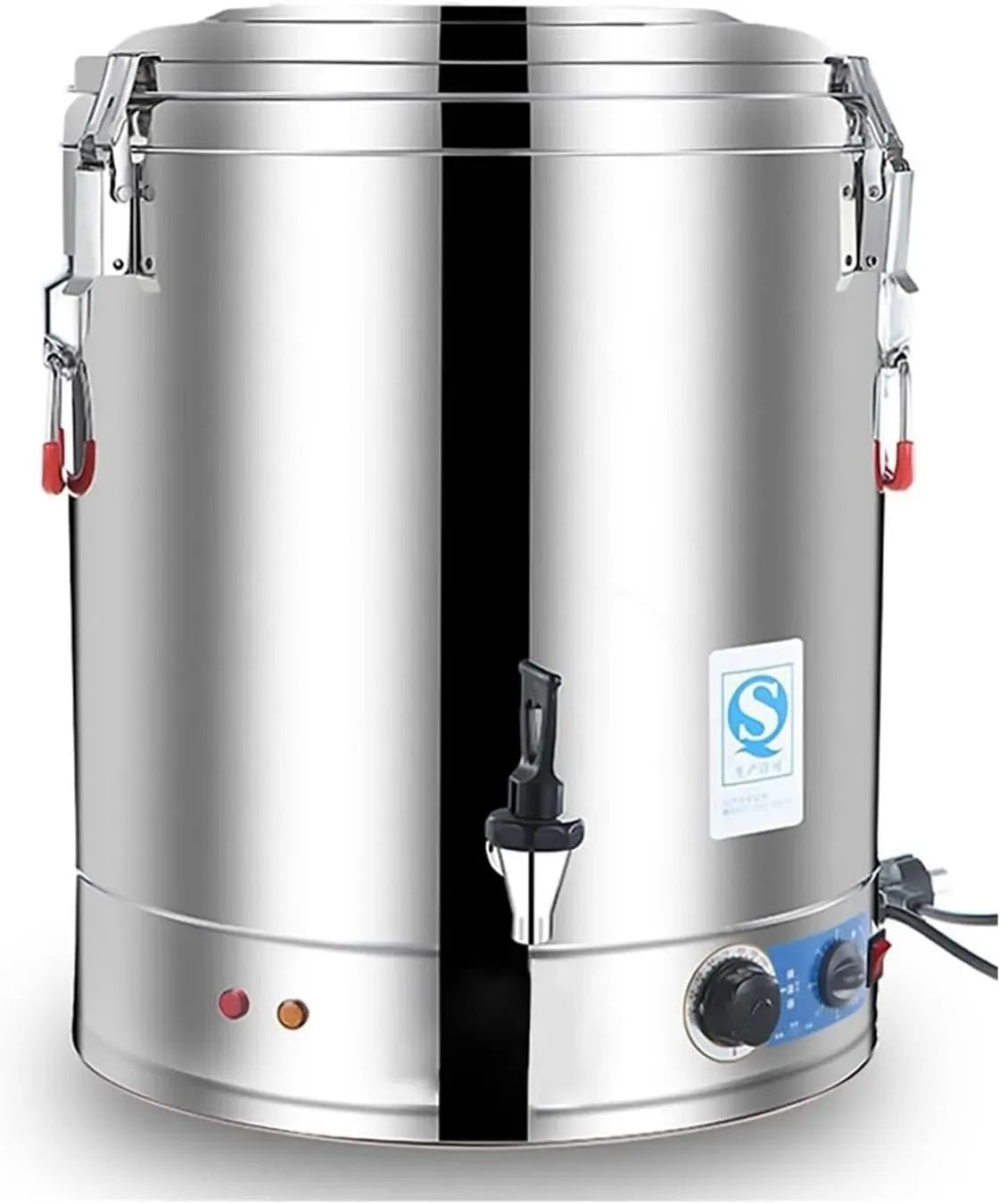 Radiateur électrique, 40 L, 2800 W, professionnel, restaurant, acier inoxydable, Chaudière Inox avec Contrôle Numérique