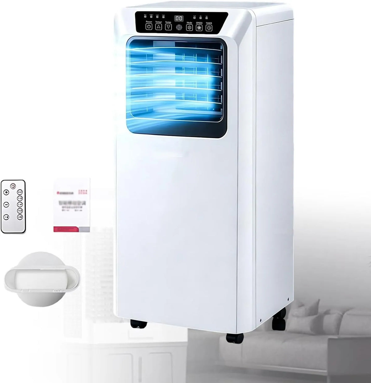 9000BTU Climatisation Mobile 7000/9000 BTU équipé de Minuterie 24 Heures