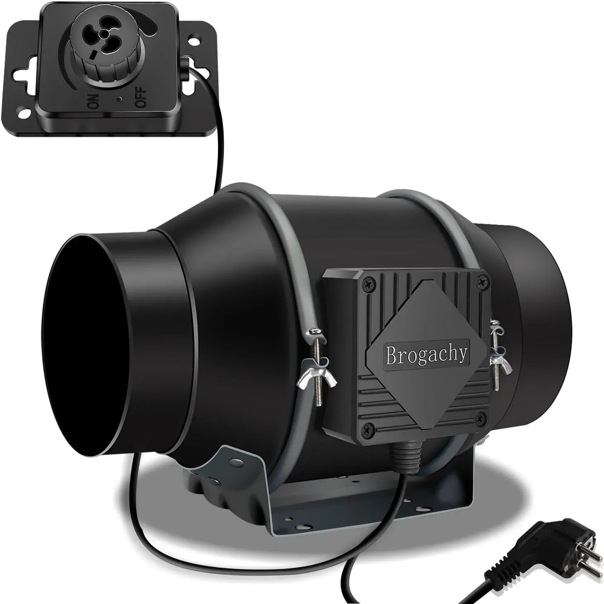 Ventilateur, 689 m³/h, 150mm Extracteur d'Air réglable 689m³/h, triphasé EC moteur