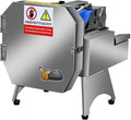 Coupe-Légumes Électrique pour usage professionnel, Trancheuse Industrielle En Acier Inoxydable équipé de Bande Transporteuse, Épaisseur Réglable 2–20
