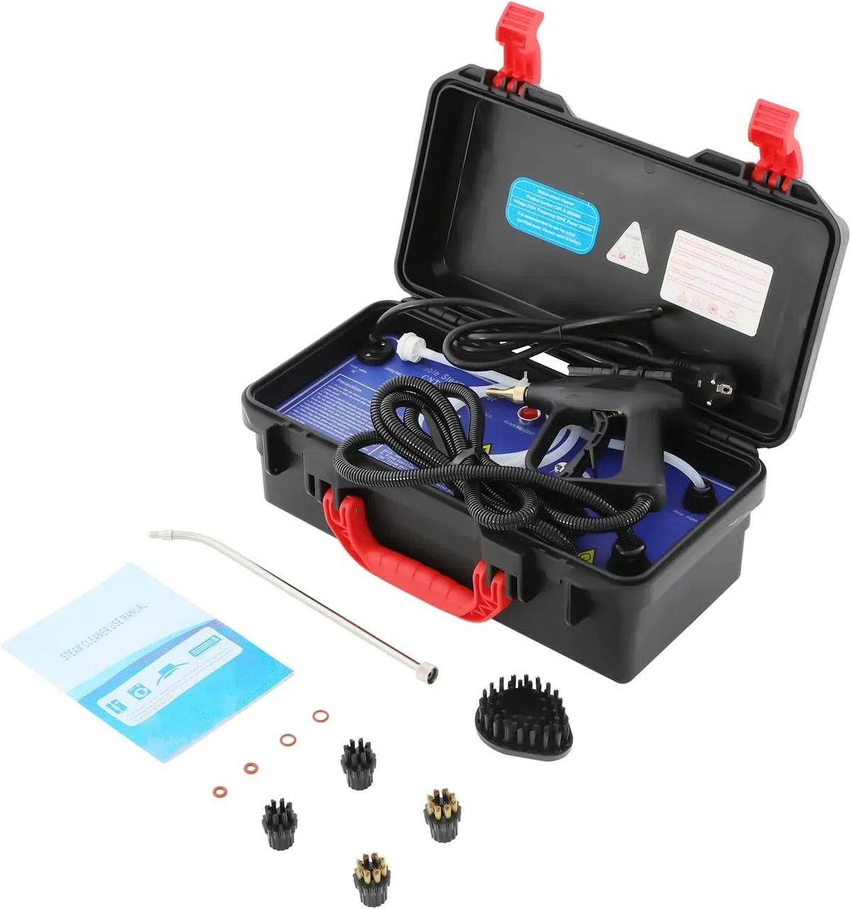 Nettoyeur vapeur, 3000 W, portable, usage sur sols, cuisine, voiture, vitres et canapé
