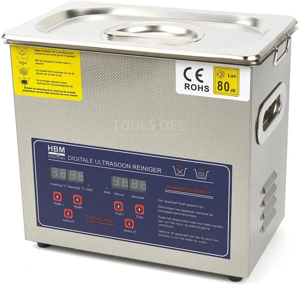 cuve de nettoyage à ultrasons, Nettoyeur, 3,2 L, professionnel, HBM