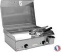 E530-2400W L53 Made In France, Inox, Electrique NEO E530-2400W, Couvercle + 2 Ustensiles, 8 Personnes, Thermostat Réglable, X P43 X H18 cm