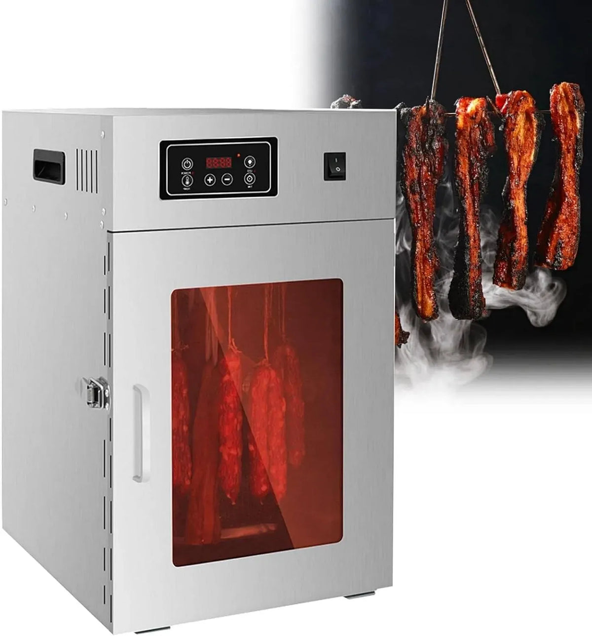 faible bruit, Déshydrateur alimentaire, contrôle de la température 30-90 ℃, déshydrateur à séchage rapide 800 W, minuterie 24 h, affichage LED, en
