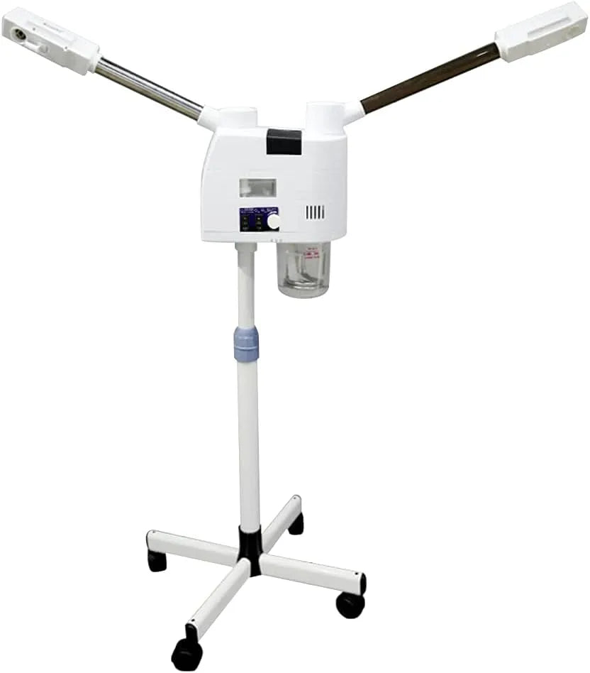 le salon, Pour soins de la peau, pour la maison, Vapeur pour le visage 2 en 1, Rotation à 360 °, Double tube chaud et froid, Buse de pulvérisation