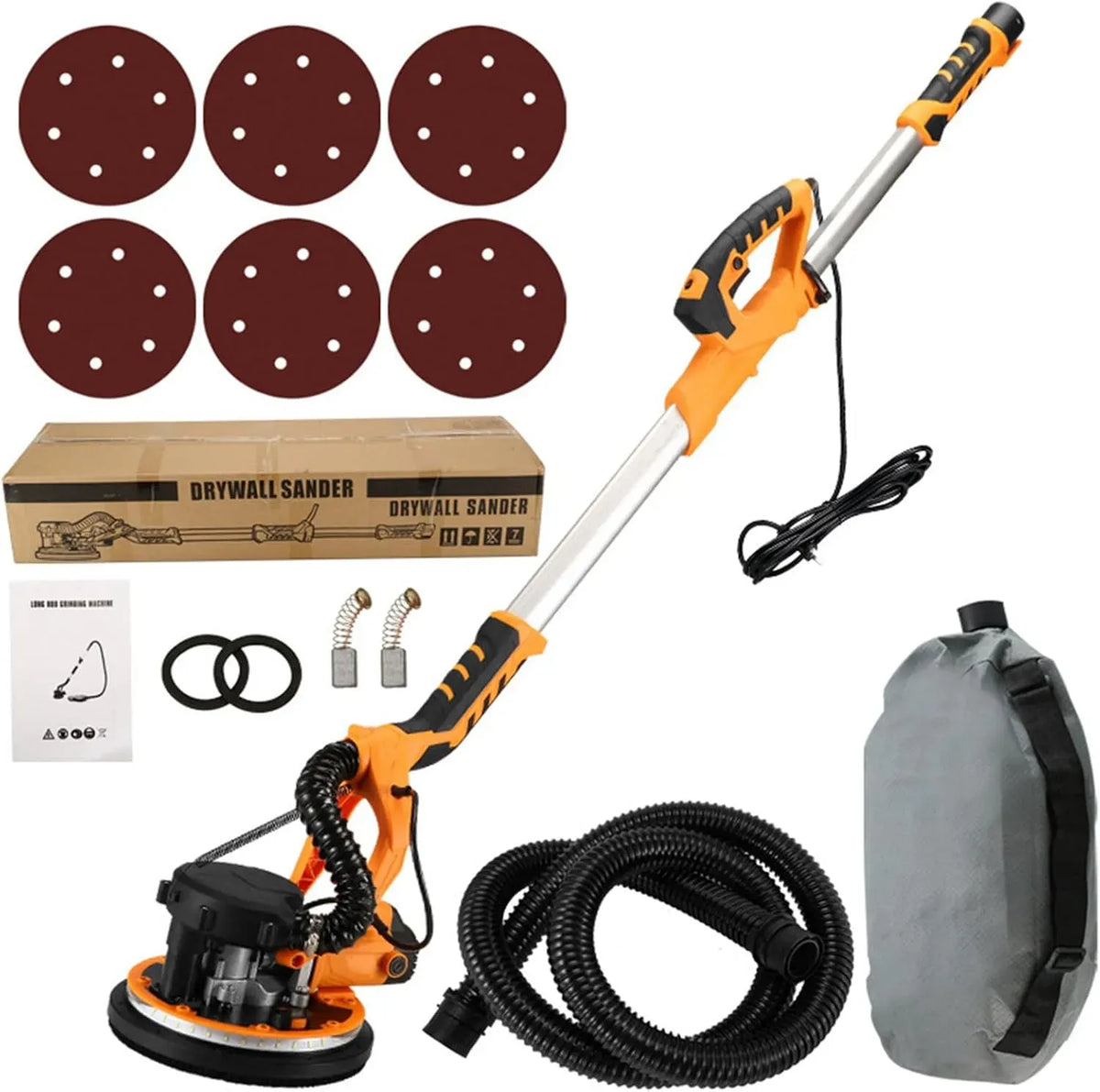 Aspirateur, NYANS, Ponceuse Murale à Poignée Rétractable de 1,2 à 2,2 Mètres