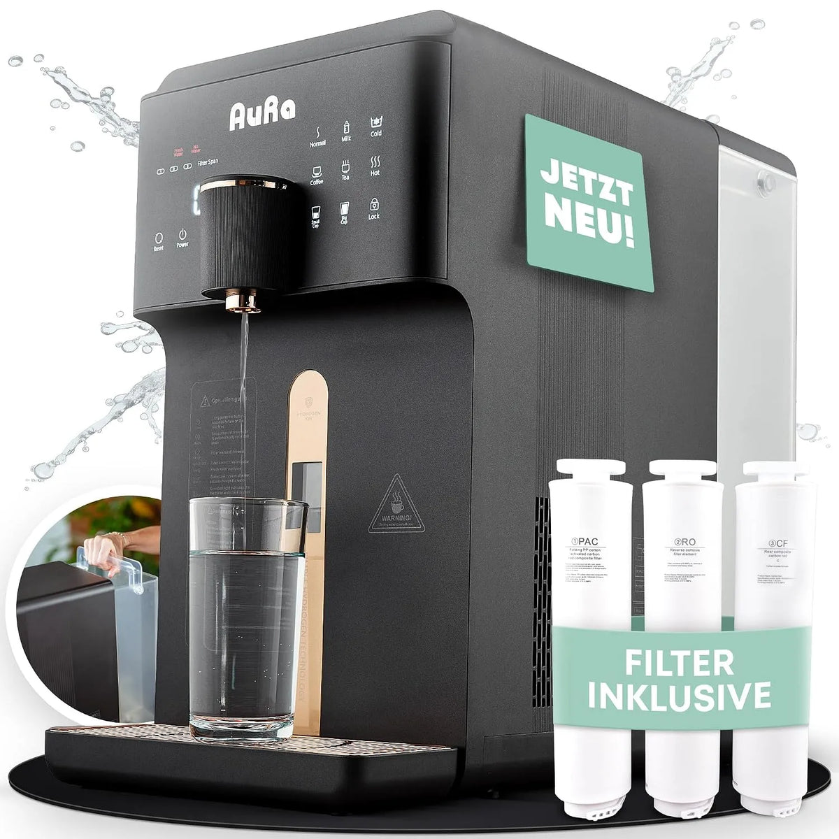 distributeur, potable, Filtre, système de filtration d'eau potable, 6 L, grand réservoir, pour eau pure