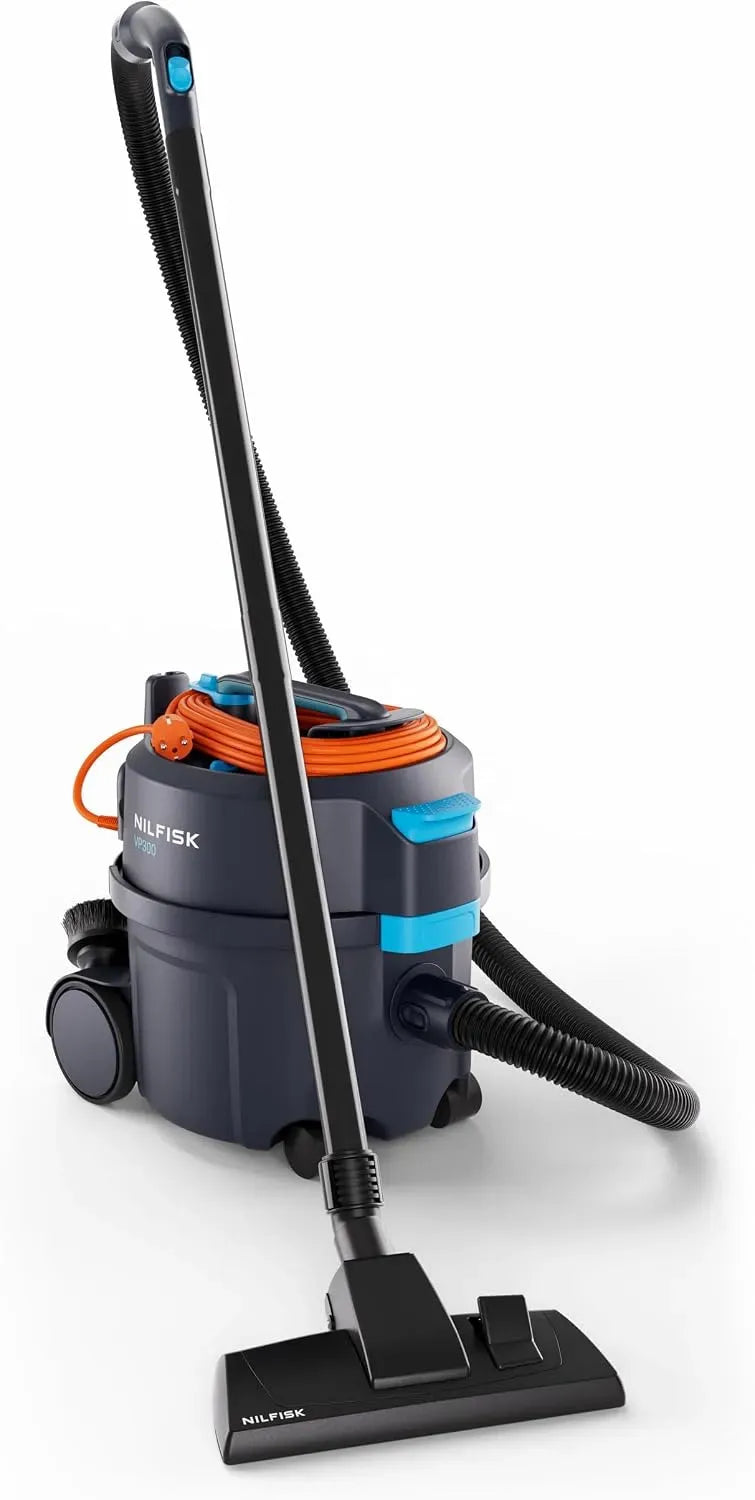 Aspirateur, 398 x 340 x 395 cm, 10 L, NILFISK VP300, bleu, Volume du Sac filtrant 10 l, 107421143, Poids 4,5 kg