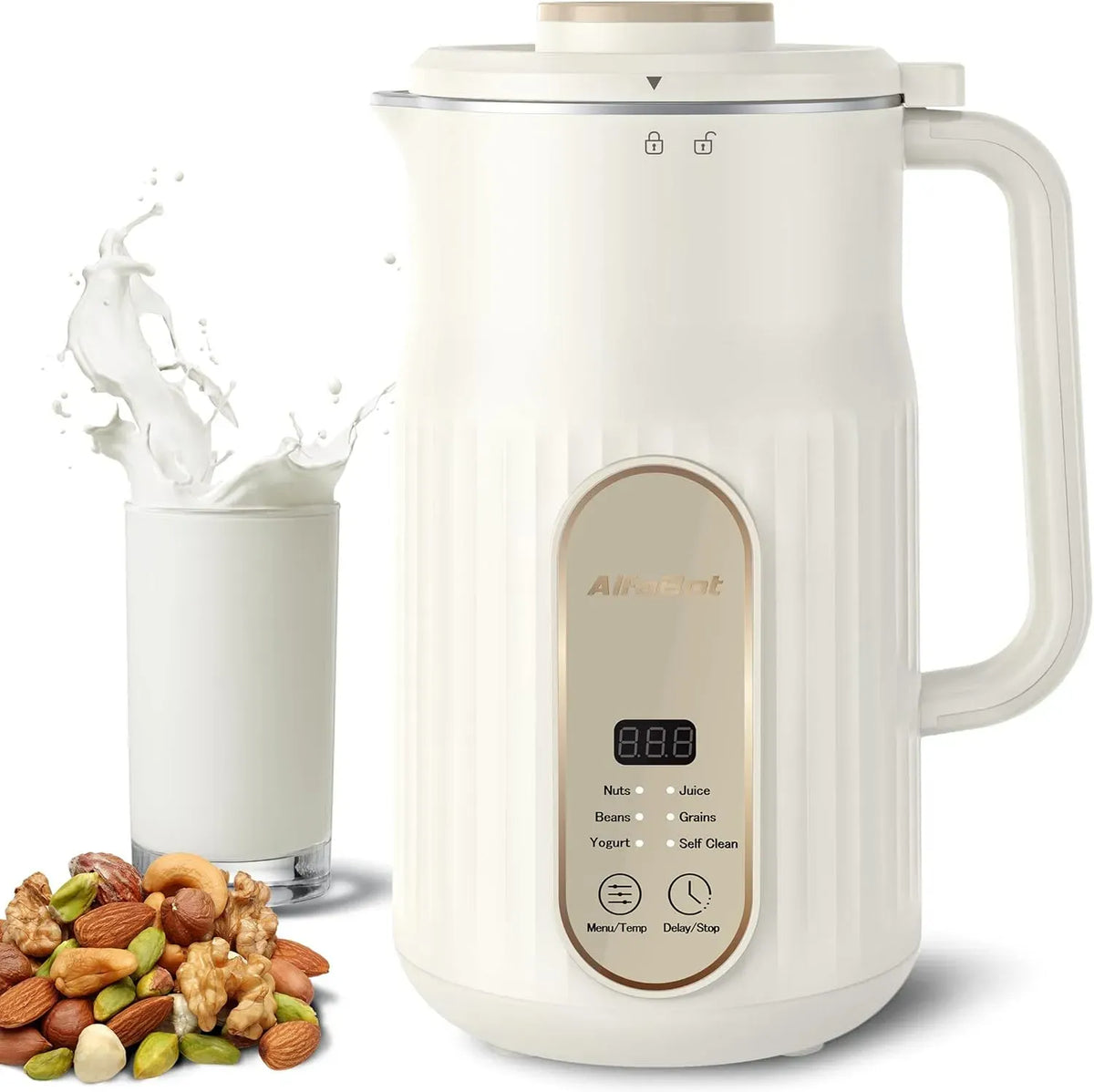 Machine à Lait, machine à lait végétal et lait de noix, 1000 ml, pour Lait Végétal Fait Maison sans Lactose