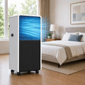 Climatiseur BTU 3200W, 3200 W, silencieux, Flux d'air sur 120°, 4 Roues