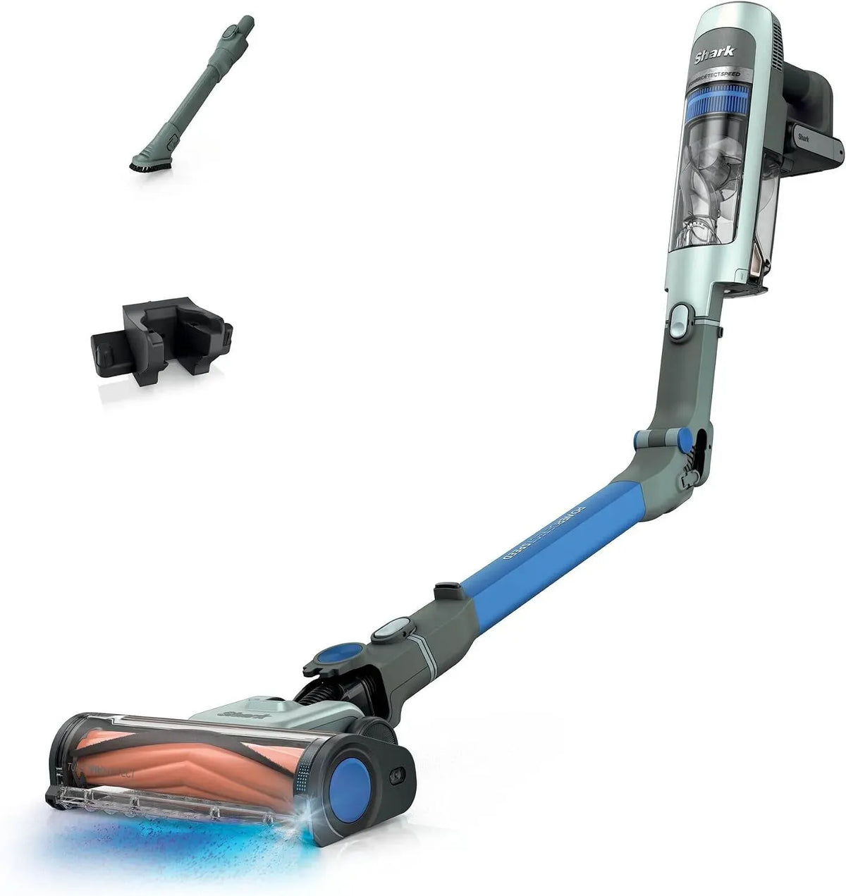 Aspirateur 60min IA1243FR, installation murale, Jusqu'à 60 min d'autonomie, Shark PowerDetect Speed, Filtration anti-allergène HEPA