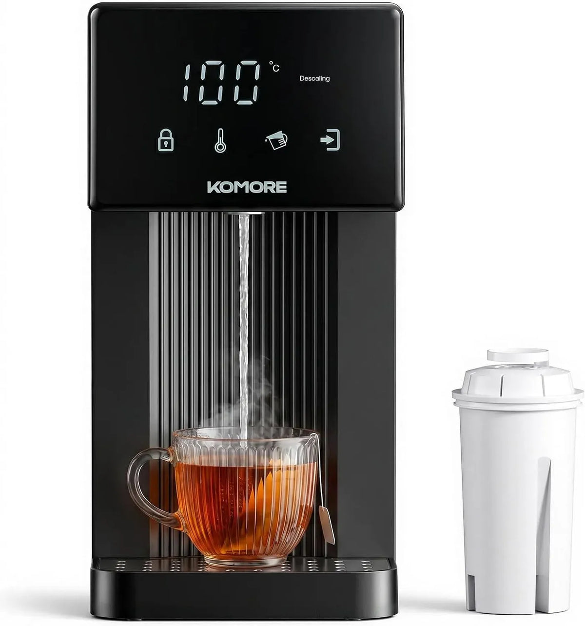 Distributeur, filtre, 4 L, bois, pour boissons chaudes