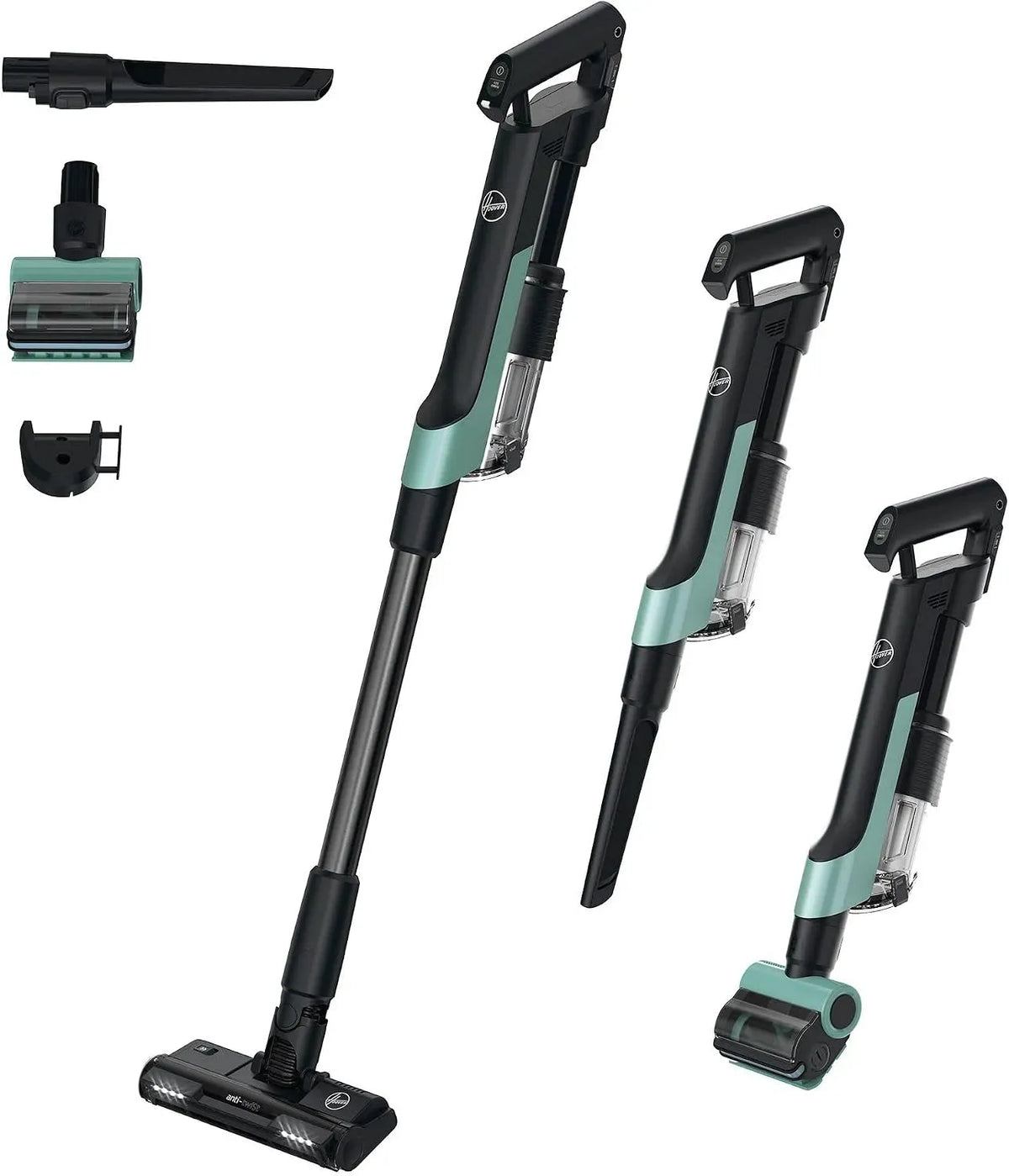 Hoover HF201P 50AW Aspirateur, 1 L, éclairage LED, noir, Technologie Ultra Compact x3, 40 Min