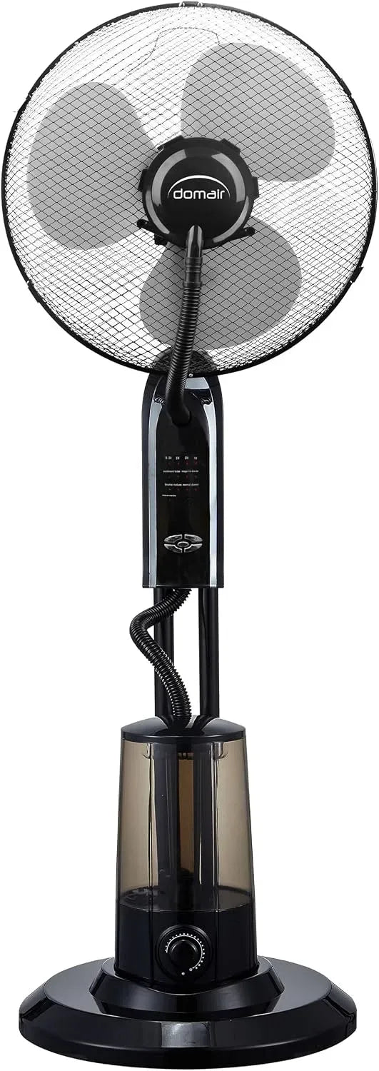 Ventilateur, DOMAIR, minuteur, 3 vitesses, noir, 75 Watts, 4 modes de ventilation