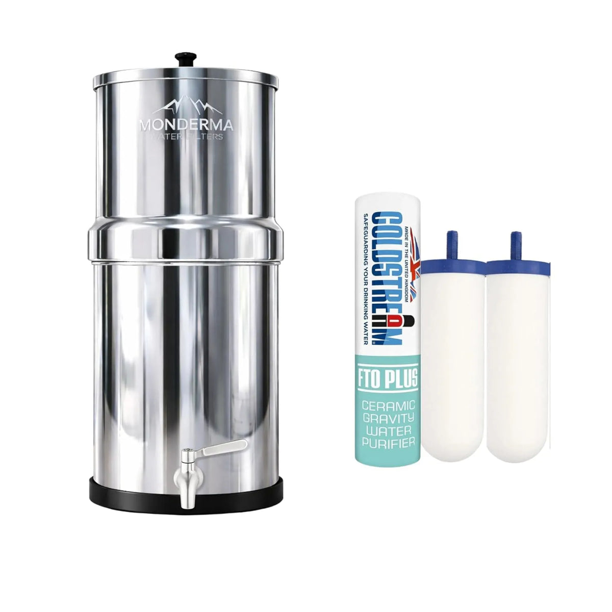système de filtration d'eau avec 2 cartouches filtrantes FTO+, Travel 5, 5.6 L