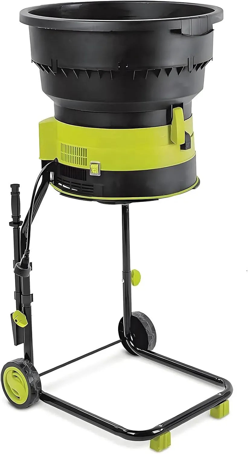 Broyeur de Feuilles et Compost électrique, broyeur de Feuilles et composteur avec Roues, 2500 W, broyeur 8000 TR/Min Powercord×60m, râteau à Feuilles