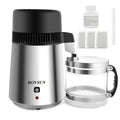 machine à eau, filtre, 4 L, 750 W, 1 l/h, acier inoxydable, verre, pour la maison, ROVSUN