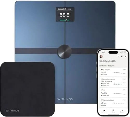 Balance, pèse-personne intelligent, Smart, Withings Body Smart + Cleaning Kit