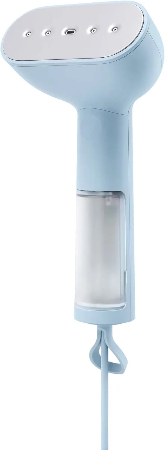 SteamerPortable, 1350 W, 21 g, grand réservoir, vapeur, fonction chauffante, bleu