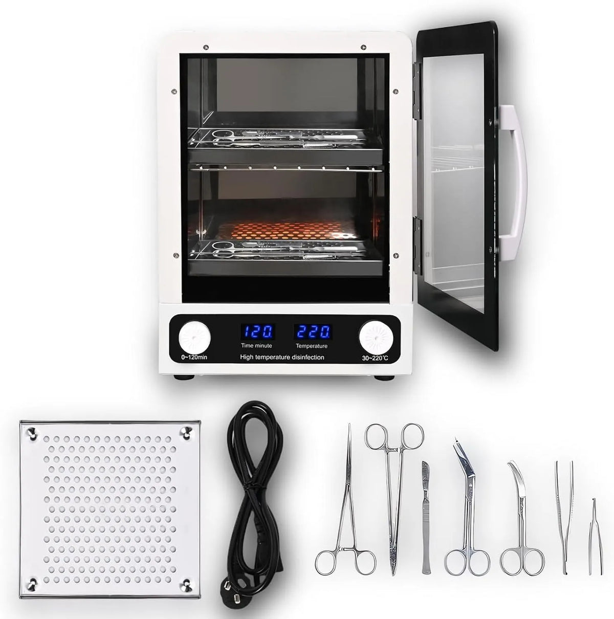 Stérilisateur, appareil électrique de stérilisation, 600 W, décoration de salon, fonction chauffante, pour salons de manucure et de coiffure