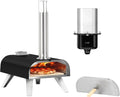 Four électrique à pizza, BIGHORN, portable, noir, Pierre à Pizza et housette inclus