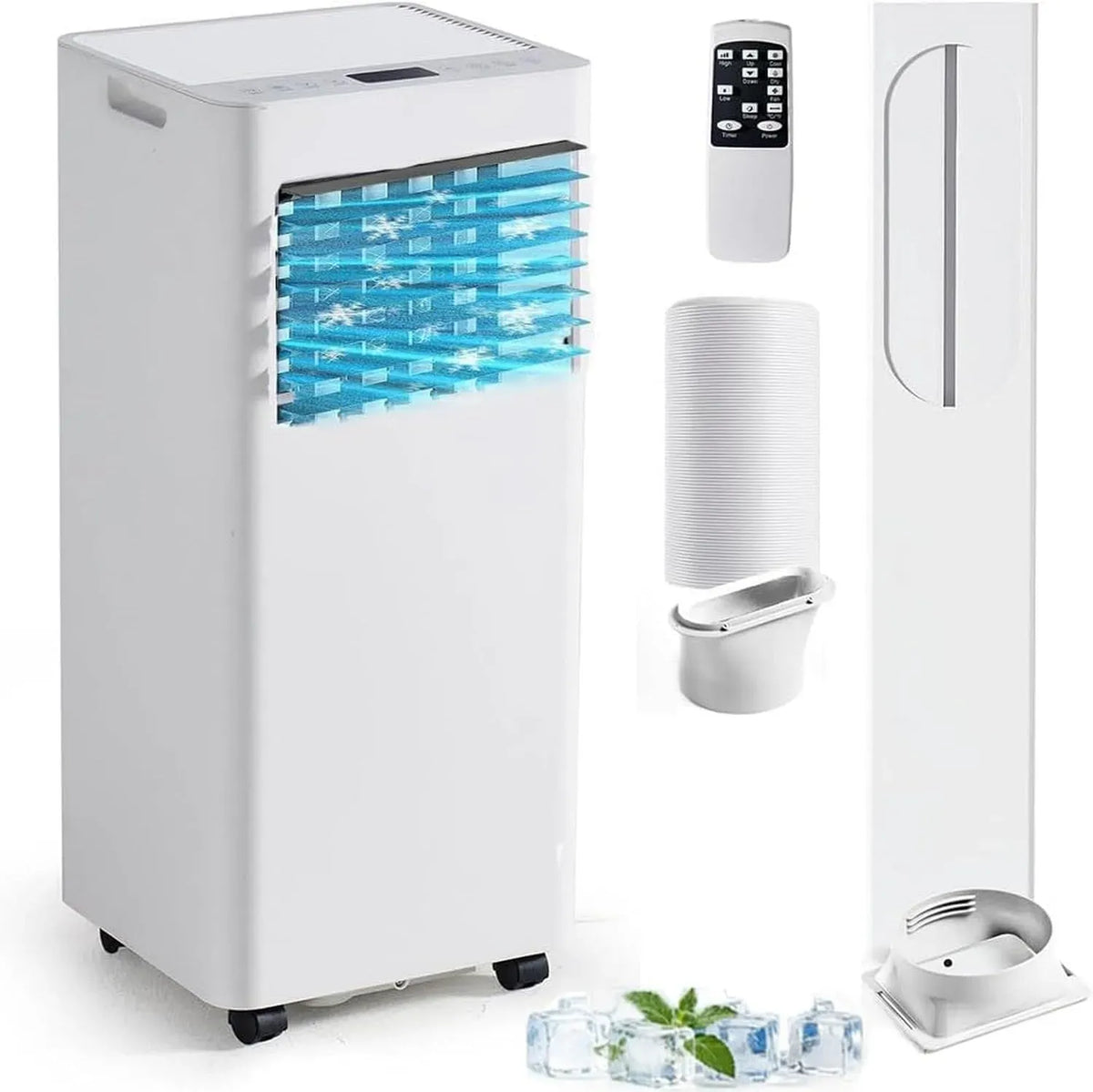 Climatiseur 3-en-1 24h, minuteur, Écran LED, appareil de climatisation, Climatiseur Mobile 9000 BTU