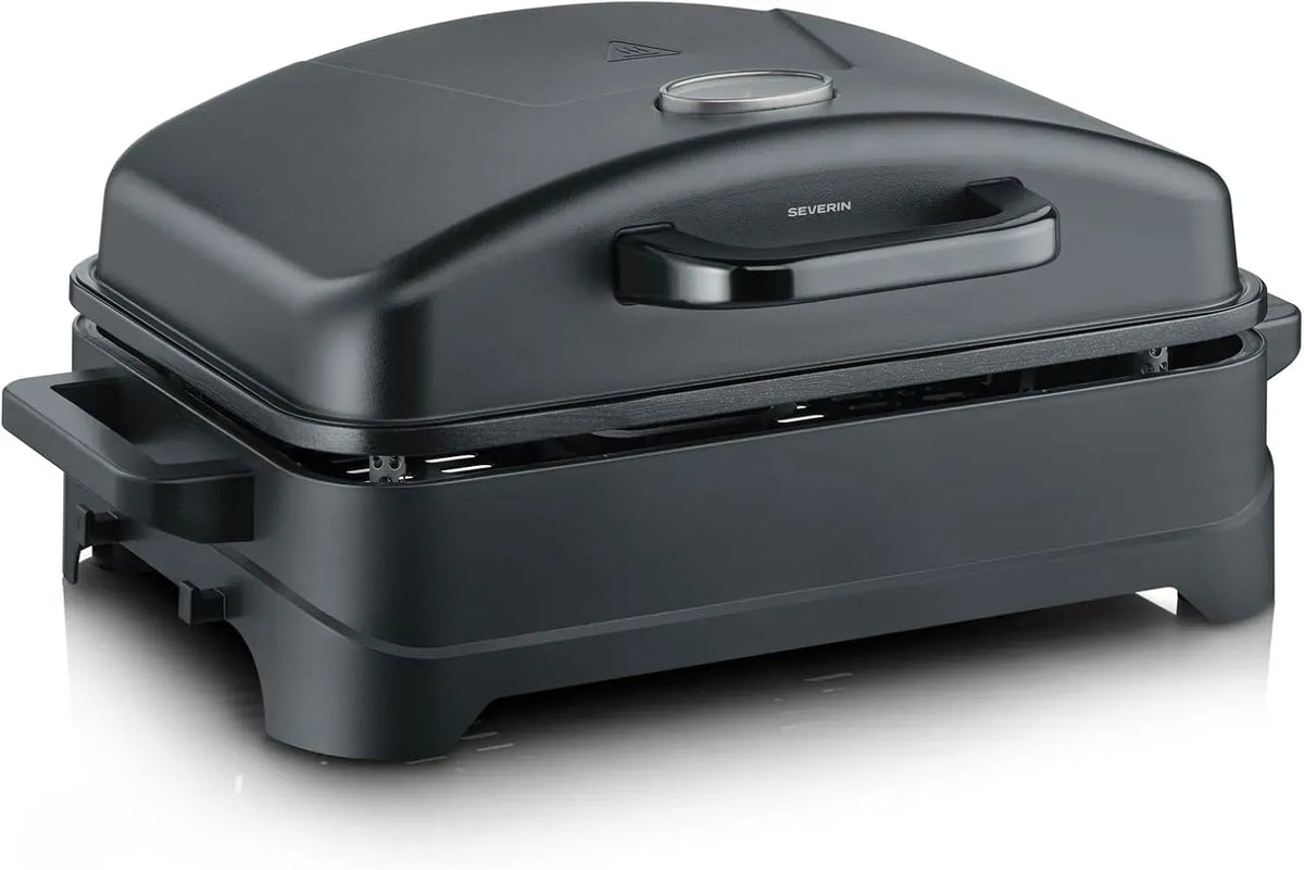 Severin PG 8597 10mn thermomètre, Barbecue, 45x30cm, fonction chauffante, noir