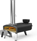 Four électrique à pizza, 33cm, portable, extérieur, camping, noir, pour Cuire Pain Camping Barbecue Jardin