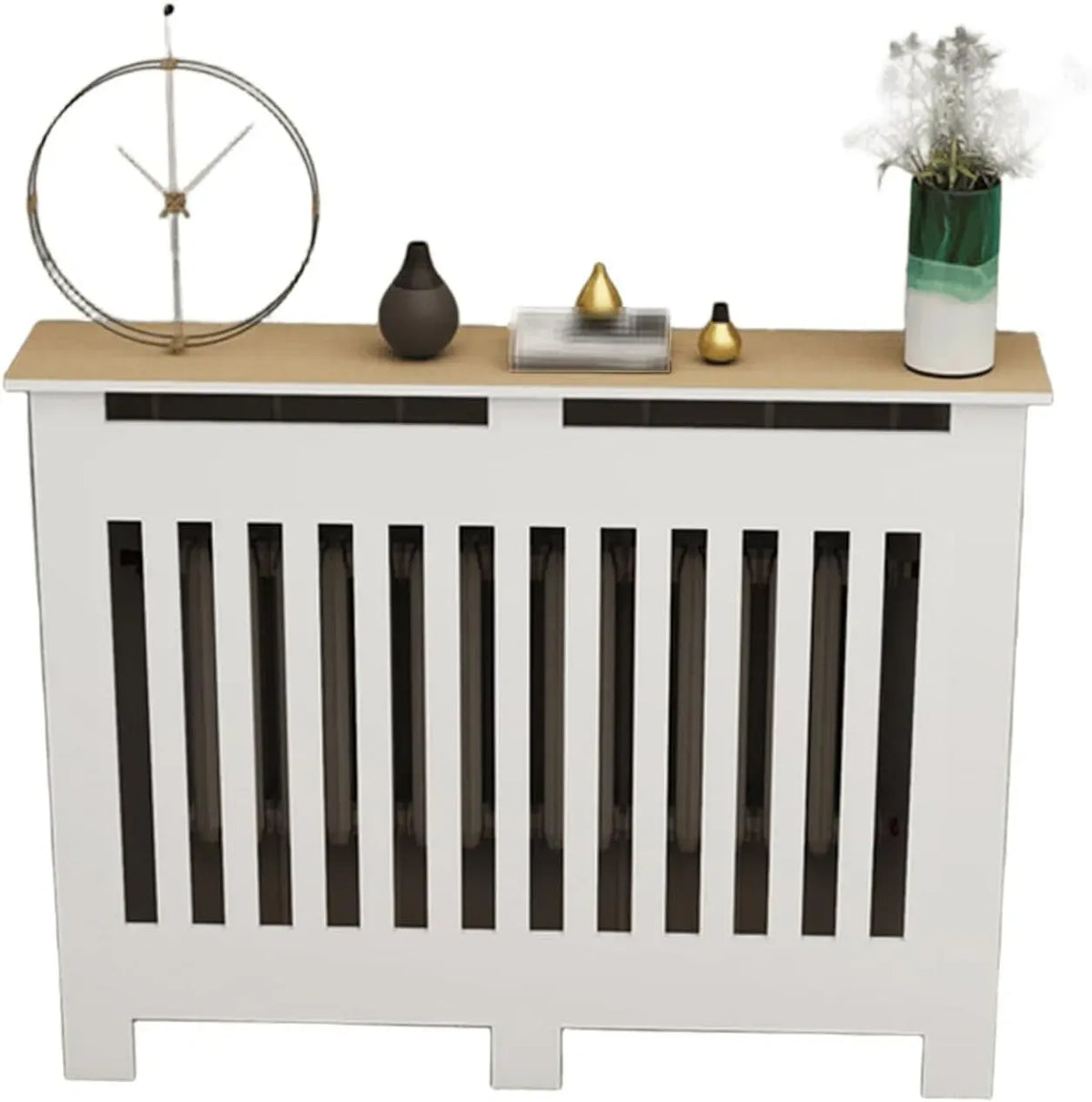 Radiateur électrique, 50x20x60cm, décoration de salon, acier inoxydable