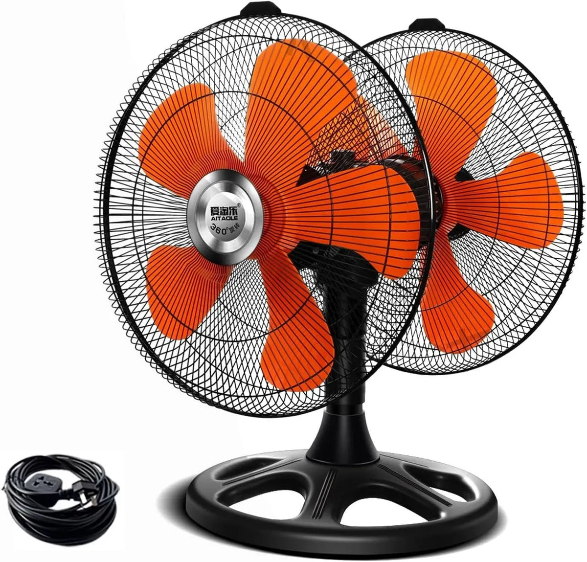 Ventilateur, 50 × 42 × 65cm, 35 dB, extérieur, 3 vitesses, professionnel